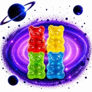 shroom gummy bears – assorted – 3000mg cosmiq club